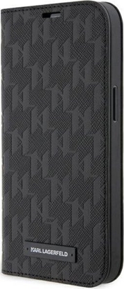 Attēls no Karl Lagerfeld Etui KLBKP14SSAKLHPK Apple iPhone 14 bookcase czarny/black Saffiano Monogram