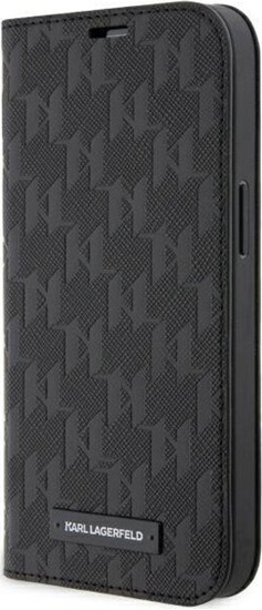 Изображение Karl Lagerfeld Etui KLBKP14SSAKLHPK Apple iPhone 14 bookcase czarny/black Saffiano Monogram