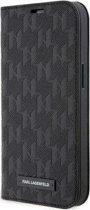 Attēls no Karl Lagerfeld Etui KLBKP14XSAKLHPK Apple iPhone 14 Pro Max bookcase czarny/black Saffiano Monogram