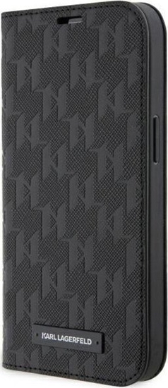 Изображение Karl Lagerfeld Etui KLBKP14XSAKLHPK Apple iPhone 14 Pro Max bookcase czarny/black Saffiano Monogram