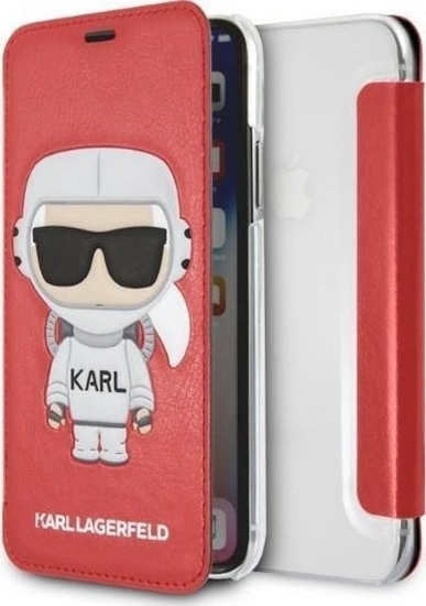 Picture of Karl Lagerfeld Etui KLFLBKPXKSCORE Apple iPhone XS/X bookcase czerwony/red Karl Space Cosmonaut