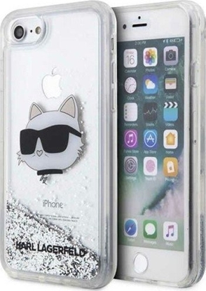 Attēls no Karl Lagerfeld Etui Karl Lagerfeld KLHCI8LNCHCS Apple iPhone SE 2022/SE 2020/8/7 srebrny/silver hardcase Glitter Choupette Head