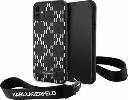 Attēls no Karl Lagerfeld Etui KLHCN61SAKLMBSK Apple iPhone 11/XR czarny/black hardcase Monogram Losange Saffiano