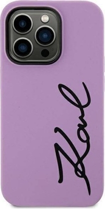 Attēls no Karl Lagerfeld Etui Karl Lagerfeld KLHCN61SKSVGU Apple iPhone 11/XR purpurowy/purple hardcase Silicone Signature