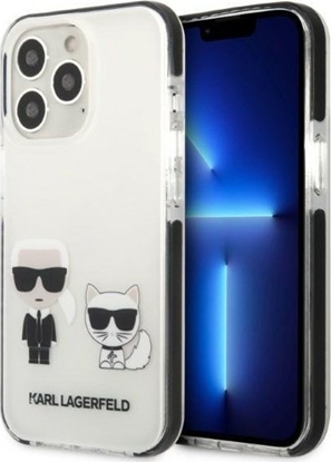 Attēls no Karl Lagerfeld Etui Karl Lagerfeld KLHCP13LTPEKCW Apple iPhone 13 Pro hardcase biay/white Karl&Choupette