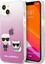 Изображение Karl Lagerfeld Etui Karl Lagerfeld KLHCP13SCKTRP Apple iPhone 13 mini hardcase róowy/pink Karl & Choupette