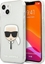 Attēls no Karl Lagerfeld Etui Karl Lagerfeld KLHCP13SKHTUGLS Apple iPhone 13 mini srebrny/silver hardcase Glitter Karl`s Head