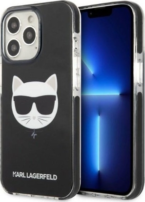 Attēls no Karl Lagerfeld Etui Karl Lagerfeld KLHCP13XTPECK Apple iPhone 13 czarny/black Choupette Head Black
