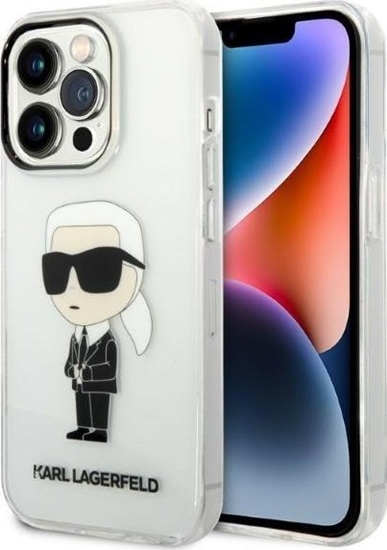 Picture of Karl Lagerfeld Etui Karl Lagerfeld KLHCP14LHNIKTCT Apple iPhone 14 Pro transparent hardcase IML NFT Ikonik