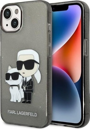 Attēls no Karl Lagerfeld Etui Karl Lagerfeld KLHCP14MHNKCTGK Apple iPhone 14 Plus czarny/black hardcase IML GLIT NFT Karl&Choupette