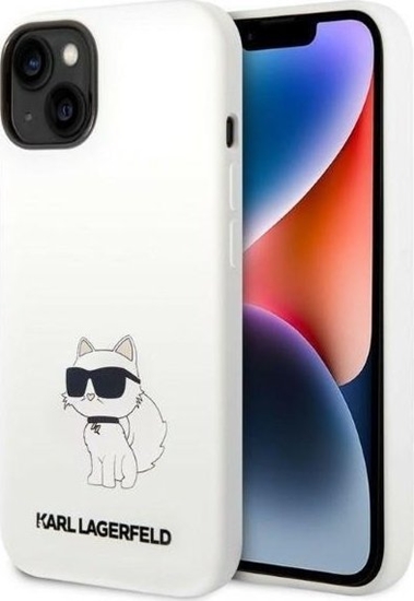 Picture of Karl Lagerfeld Etui Karl Lagerfeld KLHCP14MSNCHBCH Apple iPhone 14 Plus hardcase biay/white Silicone Choupette