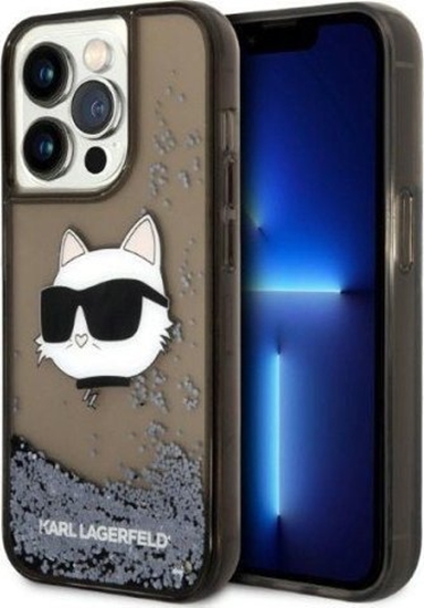 Picture of Karl Lagerfeld Etui Karl Lagerfeld KLHCP14XLNCHCK Apple iPhone 14 Pro Max czarny/black hardcase Glitter Choupette Head