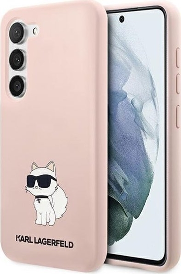 Picture of Karl Lagerfeld Etui Karl Lagerfeld KLHCS23MSNCHBCP Samsung Galaxy S23+ Plus hardcase róowy/pink Silicone Choupette