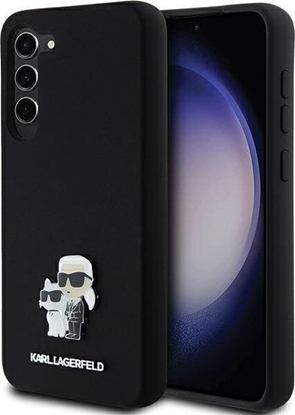 Attēls no Karl Lagerfeld Etui Karl Lagerfeld KLHCS24MSMHKCNPK Samsung Galaxy S24+ Plus hardcase Silicone Karl&Choupette Metal Pin czarny/black