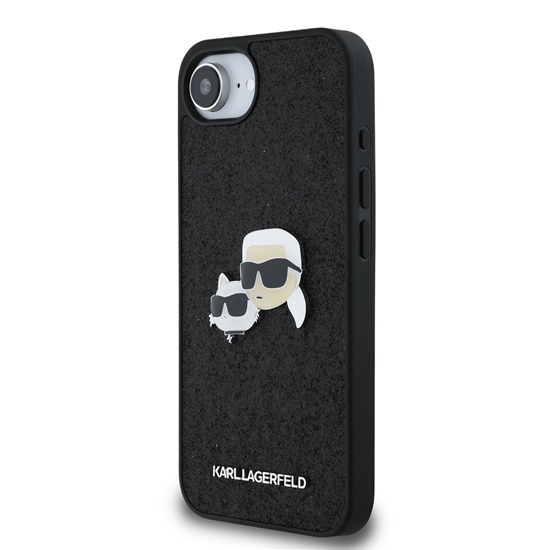 Picture of Karl Lagerfeld Fixed Glitter Metal K&CH Case for Apple iPhone 16e