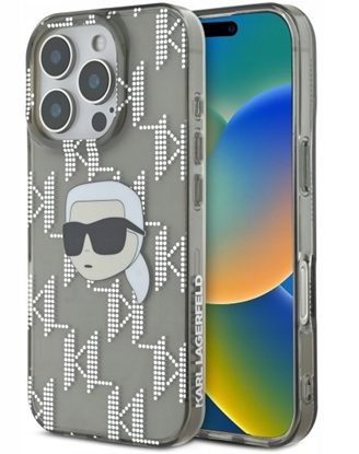 Attēls no Karl Lagerfeld IML Karl Head Electroplated Back Case for Apple iPhone 16