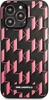 Picture of Karl Lagerfeld Apple iPhone 13 Pro Monogram Plaque Case Black Pink