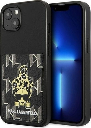 Attēls no Karl Lagerfeld KLHCP13MCANCNK iPhone 13 6,1" hardcase czarny/black Karlimals Cardslot