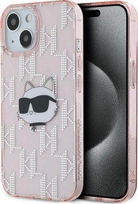 Attēls no Karl Lagerfeld Karl Lagerfeld KLHCP13MHKLPCHP iPhone 13 6.1" róowy/pink hardcase IML Choupette Head & Monogram