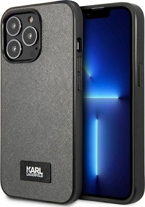 Attēls no Karl Lagerfeld KLHCP13XSFMP2DG iPhone 13 Pro Max 6,7" hardcase srebrny/srebrny Saffiano Plaque