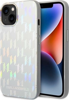 Attēls no Karl Lagerfeld Karl Lagerfeld KLHCP14MLGMMSV3 iPhone 14 Plus 6,7" hardcase srebrny/silver Monogram Iridescent