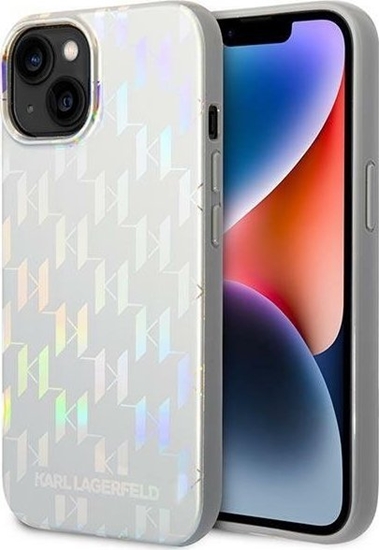 Picture of Karl Lagerfeld Karl Lagerfeld KLHCP14MLGMMSV3 iPhone 14 Plus 6,7" hardcase srebrny/silver Monogram Iridescent