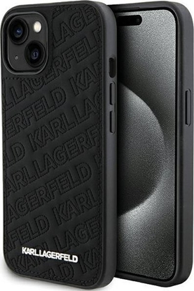 Attēls no Karl Lagerfeld KLHCP15SPQKPMK iPhone 15 6.1" czarny/black hardcase Quilted K Pattern