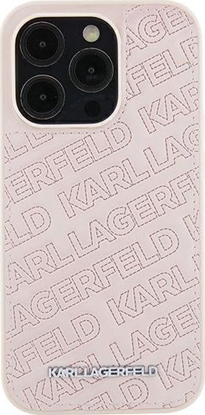 Attēls no Karl Lagerfeld KLHCP15SPQKPMP iPhone 15 6.1" róowy/pink hardcase Quilted K Pattern