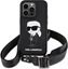 Picture of Karl Lagerfeld Karl Lagerfeld KLHCP15SSCBSKNK iPhone 15 6.1" hardcase czarny/black Crossbody Silicone Ikonik