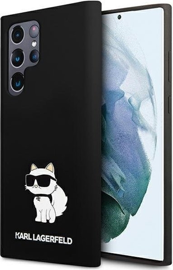 Picture of Karl Lagerfeld Karl Lagerfeld KLHCS24LSNCHBCK S24 Ultra S928 hardcase czarny/black Silicone Choupette