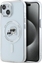 Picture of Karl Lagerfeld Karl Lagerfeld KLHMP14SHLSKCH iPhone 14   6.1" biay/white hardcase IML Metal Karl&Choupette Head MagSafe