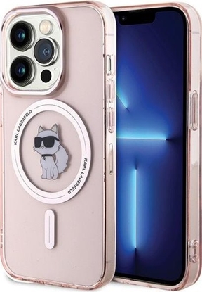 Attēls no Karl Lagerfeld Karl Lagerfeld KLHMP15LHFCCNOP iPhone 15 Pro 6.1" róowy/pink hardcase IML Choupette MagSafe NoSize