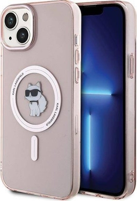 Attēls no Karl Lagerfeld Karl Lagerfeld KLHMP15MHFCCNOP iPhone 15 Plus / 14 Plus 6.7" róowy/pink hardcase IML Choupette MagSafe