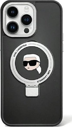 Attēls no Karl Lagerfeld Karl Lagerfeld KLHMP15MHMRSKHK iPhone 15 Plus 6.7" czarny/black hardcase Ring Stand Karl Head MagSafe