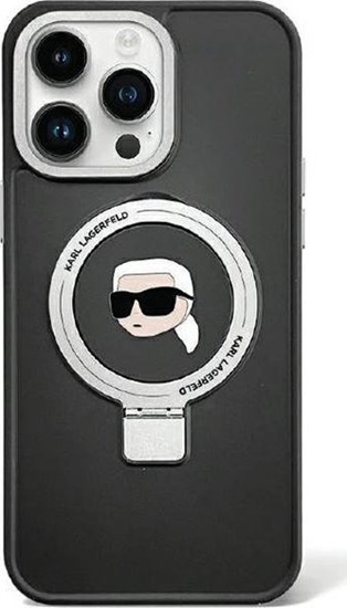 Picture of Karl Lagerfeld Karl Lagerfeld KLHMP15MHMRSKHK iPhone 15 Plus 6.7" czarny/black hardcase Ring Stand Karl Head MagSafe