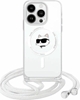 Picture of Karl Lagerfeld Karl Lagerfeld KLHMP16SHCCHNT iPhone 16   6.1" hardcase transparent IML Choupette Head & Cord Magsafe
