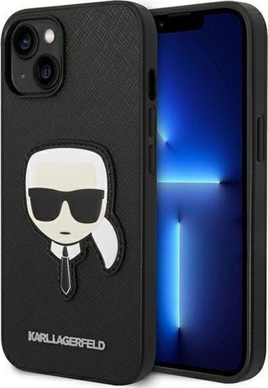 Изображение Karl Lagerfeld PU Saffiano Karl Head Case for iPhone 14 Plus / Black