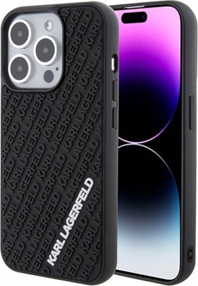 Attēls no Karl Lagerfeld KLHCP15L3DMKRLK Back Case for Apple iPhone 15 Pro