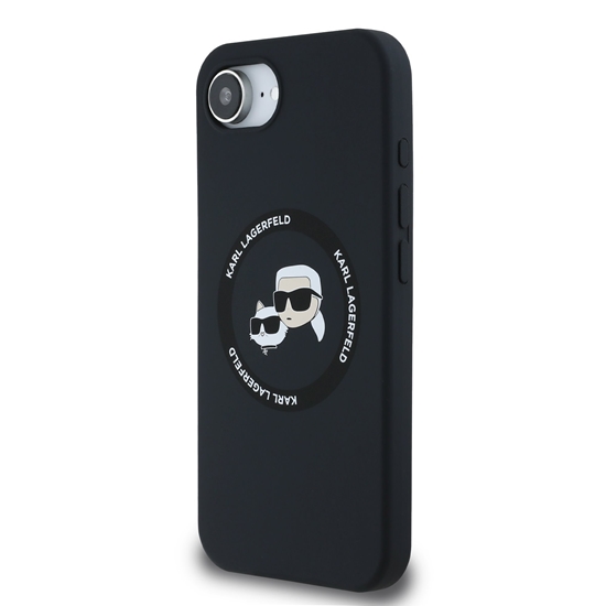 Picture of Karl Lagerfeld Liquid Silicone K&CH Heads MagSafe Case for iPhone 16e