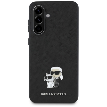 Изображение Karl Lagerfeld PU Saffiano Metal Karl and Choupette Case for Samsung Galaxy A56 5G