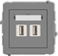 Изображение Karlik Gniazdo USB-AA Karlik Deco 27DGUSB-6 podwójne 3.0 szary mat
