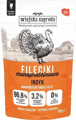 Attēls no Karma mokra dla kota Fileciki Indyk (dorosy) 85g