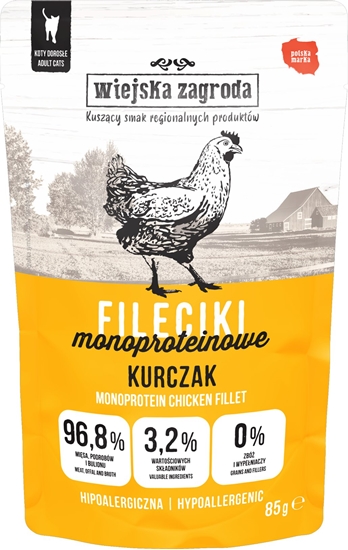 Изображение Karma mokra dla kota Fileciki Kurczak (dorosy) 85g