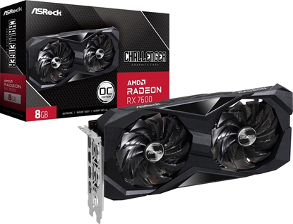 Attēls no Karta graficzna ASRock Radeon RX 7600 Challenger OC 8GB GDDR6 (RX 7600 CL 8GO)