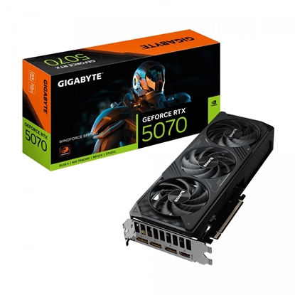 Attēls no Videokarte Gigabyte GeForce RTX 5070 Windforce SFF 12GB GDDR7 DLSS4