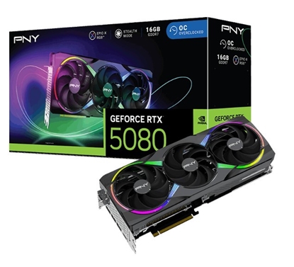 Изображение Karta graficzna GeForce RTX 5080 OC ARGB 3F 16GB 256-bit 960GB/s
