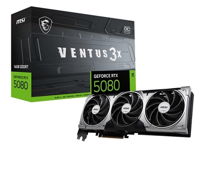 Attēls no Karta graficzna GeForce RTX 5080 VENTUS 3X OC 16G GDDR7 256bit DP/HDMI
