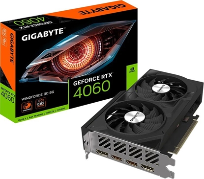 Изображение Karta graficzna Gigabyte GeForce RTX 4060 Windforce OC 8GB GDDR6 (GV-N4060WF2OC-8GD)
