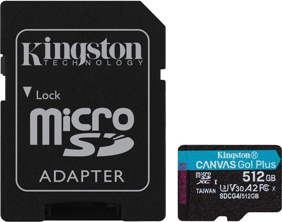 Picture of Karta Kingston Canvas Go! Plus (Gen4) MicroSDXC 512 GB Class 10 UHS-I/U3 A2 V30 (SDCG4/512GB)
