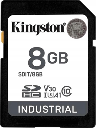 Attēls no Karta Kingston Industrial SDHC 8 GB Class 10 UHS-I V30 (SDIT/8GB)